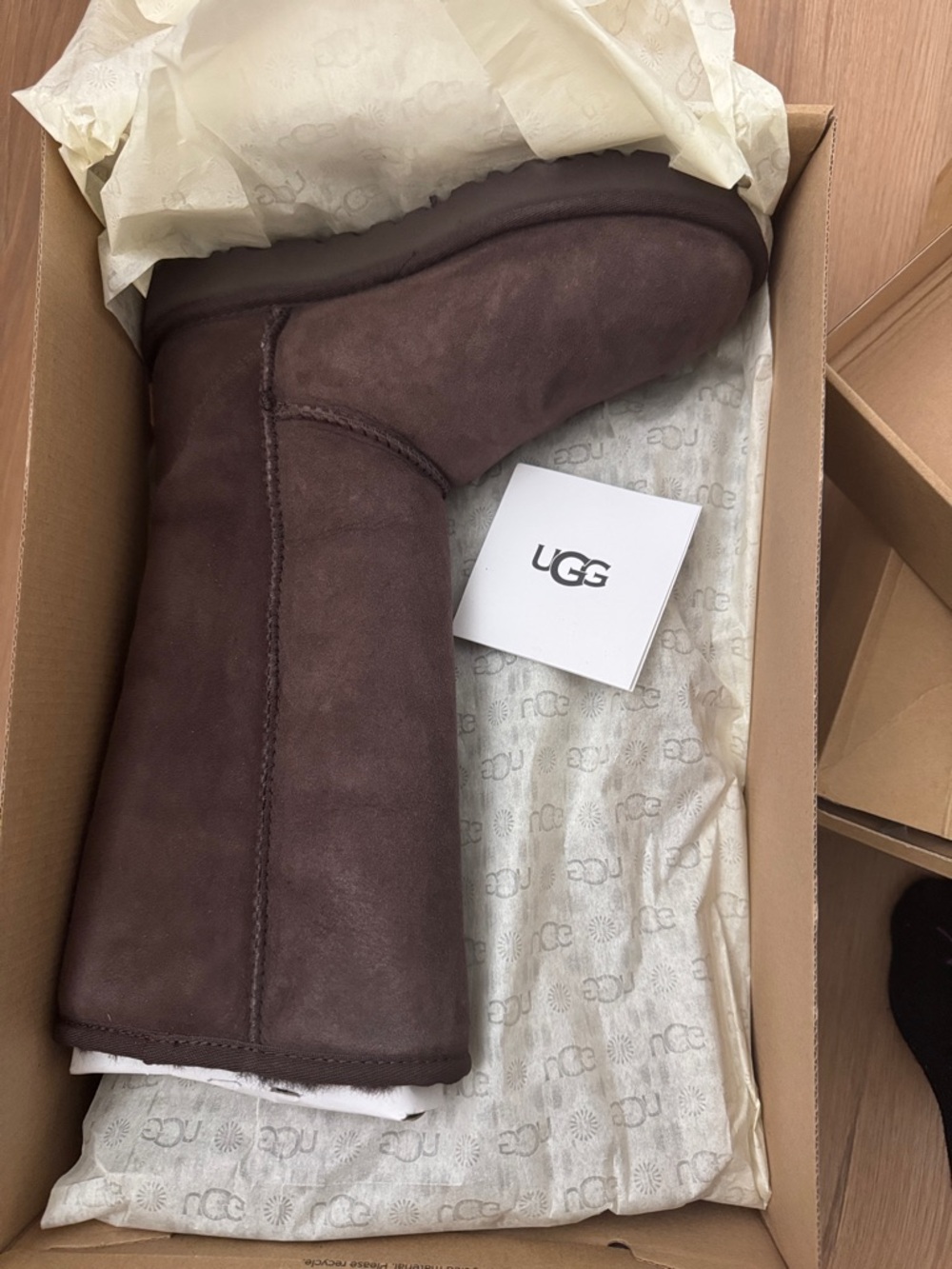 UGG Tall Shearling Boot in Chocolate Brown